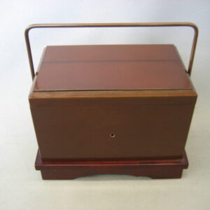 手提げ香炉 電気式 朱塗面金塗 角香炉 8寸（幅約24cm）焼香用 電気