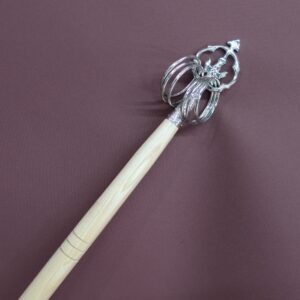 長柄錫杖4.5尺　錫杖ニッケルメッキ「アウトレット品」